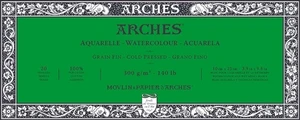 Arches Watercolour Cold Pressed Block Natural White Skicár 25 x 10 cm 300 g