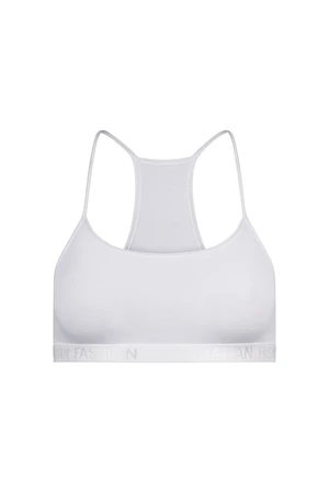 Nikola girl's bra with narrow straps - white