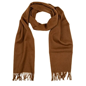 Joshua Ellis 1767 Kašmírový šál Joshua Ellis Plain Classic Scarf - Toffee