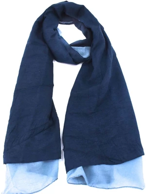 Moderní dámský šátek - tmavě modrá/světle modrá