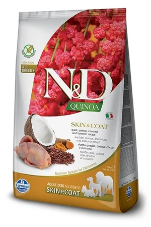 N&amp;D Quinoa Dog Skin/Coat Quail/Coconut Grain-free - 7kg