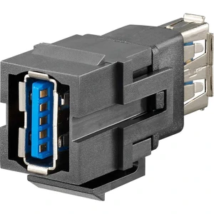 USB keystone A 3.0 adaptér, dvojitá spojka KMK-USB 3.0 sw  17010660 Rutenbeck Množstvo: 1 ks