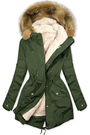 Parka mit Fleecefutter khaki