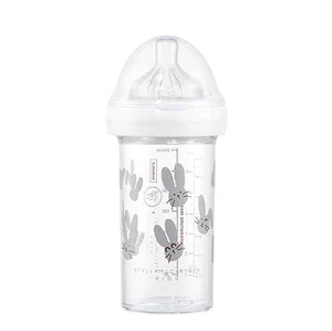 LE BIBERON FRANCAIS X STELLA MCCARTNEY Dojčenská fľaša RABBIT GREY, 210 ml, 6+m