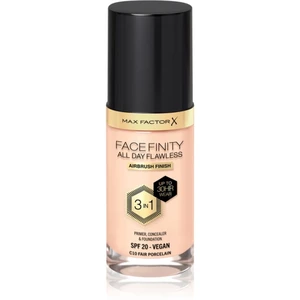 Max Factor Facefinity All Day Flawless dlhotrvajúci make-up SPF 20 odtieň 10 Fair Porcelain 30 ml