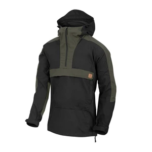 Bunda Woodsman Anorak® Helikon-Tex® - dvoubarevná černá / Taiga Green (Barva: Černá / Taiga Green, Velikost: 3XL)