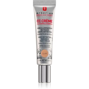 Erborian CC Crème Centella Asiatica rozjasňujúci krém pre jednotný tón pleti SPF 25 malé balenie odtieň Clair  15 ml