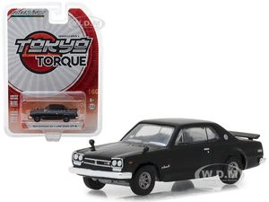 1971 Nissan Skyline 2000 GT-R Black "Tokyo Torque" Series 3 1/64 Diecast Model Car by Greenlight