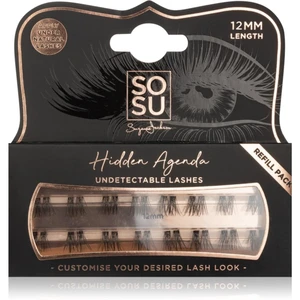 SOSU Cosmetics Hidden Agenda Undetectable Lashes trsové nalepovací řasy bez uzlíku 12 mm