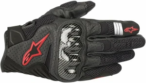 Alpinestars SMX-1 Air V2 Gloves Black/Red Fluorescent S Rękawice motocyklowe