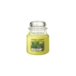 Vonná sviečka Yankee Candle White Tea, doba horenia 65 h