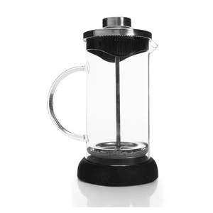 Čierny French press na prípravu kávy, 350 ml