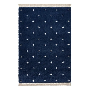 Námornícky modrý koberec Think Rugs Boho Dots, 120 x 170 cm