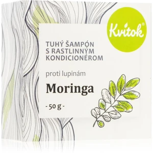 Kvitok Moringa organický tuhý šampon proti lupům 50 g