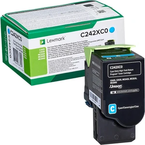 Lexmark C242XC0 azurový (cyan) originální toner