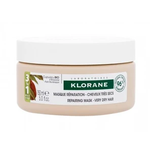 Klorane Cupuaçu Repairing Mask 150 ml maska na vlasy pre ženy na poškodené vlasy; na šedivé vlasy