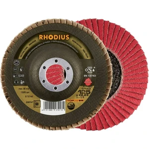 Rhodius 211312 RHODIUS JUMBO SPEED EXTENDED lamelový disk 125 x 22,23 mm K60 INOX zahnutý Priemer 125 mm   5 ks