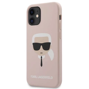 Kryt na mobil Karl Lagerfeld Head na Apple iPhone 12 mini (KLHCP12SSLKHLP) ružový zadný ochranný kryt • na Apple iPhone 12 mini • 100 % kompatibilita 