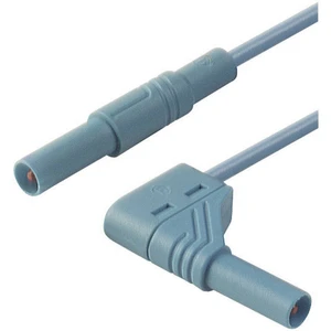 4 mm safety test lead, plugs straight/angled, 1 mm², 100 cm