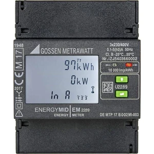 Gossen Metrawatt EM2289 TCP/IP / BACnet trojfázový elektromer  digitálne/y  Úradne schválený: áno  1 ks