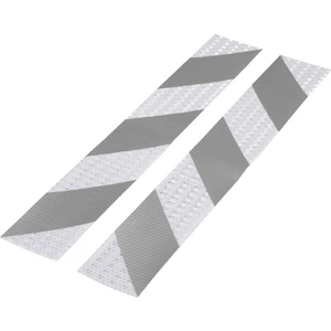 Conrad Components RTS60/400-SV 1226954 Warning stripe RTS strieborná, sivá (d x š) 40 cm x 60 mm 2 ks