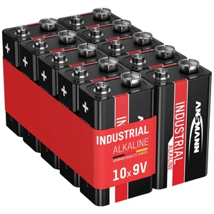 Ansmann Industrial 9 V batéria alkalicko-mangánová  9 V 10 ks