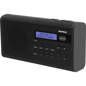 Karcher DAB 2405 stolný rádio DAB+, FM    čierna