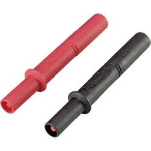 VOLTCRAFT MSL-505 nástavec pro měřicí hroty [4 mm zástrčka - zásuvka 4 mm] černá, červená