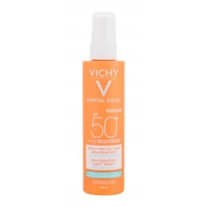 Vichy Capital Soleil Rehydrating Light Spray SPF50 200 ml opalovací přípravek na tělo pro ženy