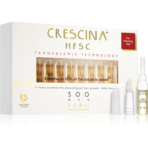 Crescina Transdermic 500 Re-Growth starostlivosť pre podporu rastu vlasov pre mužov 20x3,5 ml