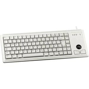 CHERRY Compact-Keyboard G84-4400 USB klávesnica nemecká, QWERTZ, Windows® sivá integrovaný trackball, tlačidlá myši