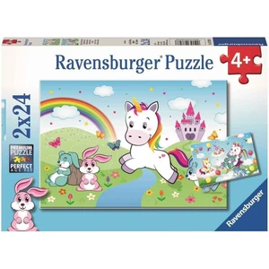 Ravensburger Puzzle Rozprávkový jednorožec 2 x 24 dielikov