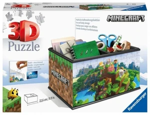 Minecraft 3D Puzzle úložná krabice - 216 dílků