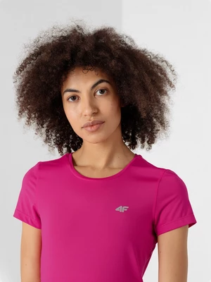 Dámské sportovní rychleschnoucí tričko regular - růžové