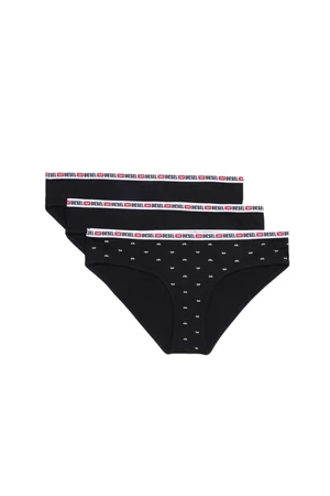 Diesel Nohavičky - UFPNGIADATHREEPACK Uw Panties čierno-biele