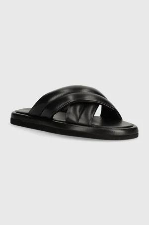 Kožené pantofle Gant Clareha dámské, černá barva, 28561578.G00