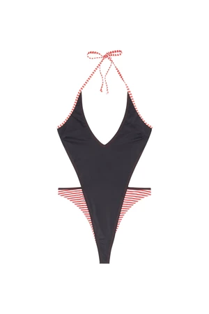 Diesel Plavky - BFSW-KATRIEN SWIMSUIT čierne