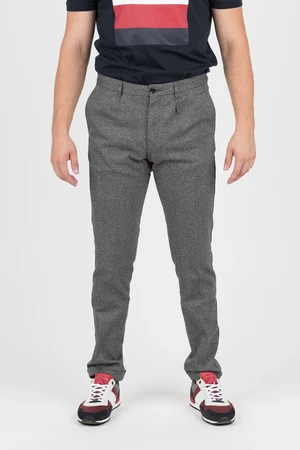 Trousers - TOMMY HILFIGER STRAIGHT CHINO MOULINE TWILL grey