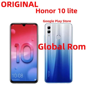 DHL Fast Shipping Official Global ROM Honor 10 Lite Smartphone Android HiSilicon Kirin 710 13MP Camera Google Play Mobile phones