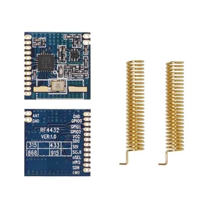 2pcs/lot RF4432 - Low cost 1Km 433MHz GFSK / FSK module embedded Si4432 rf wireless transceiver module