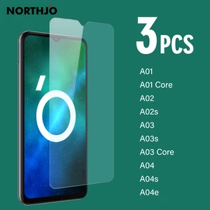 3 Pcs For Samsung Galaxy A01 Core A02 A02s A03 A03s A04 A04s A04e 4G 5G Clear Tempered Glass Film Screen Protector