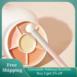 Soft Sponge Concealer Makeup Brushes Round Head Lipstick Smudge Mushroom Brush Face Contouring Blending Makeup Brushes