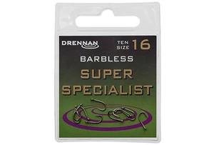 Drennan háčky bez protihrotu Super Specialist Barbless vel. 10