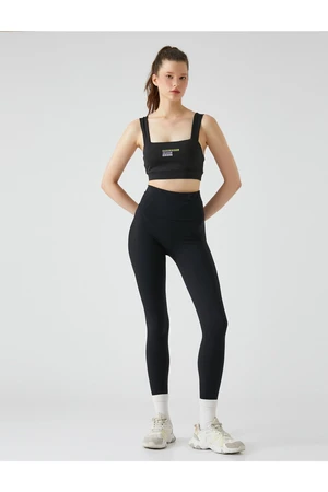 Koton High Waist Firming Tummy Tuck Sports Leggings