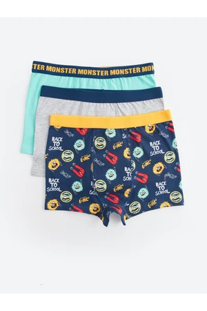 LC Waikiki Printed Cotton Boys' Boxer 3-Pack