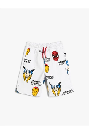 Koton Avengers Shorts Licensed Tie Waist Pocket Cotton