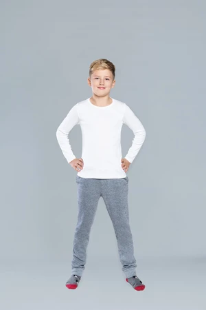 Tomi Long Sleeve T-Shirt for Boys - White