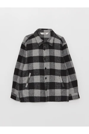 LC Waikiki Comfortable Fit Plaid Boys' Shirt Jackets.