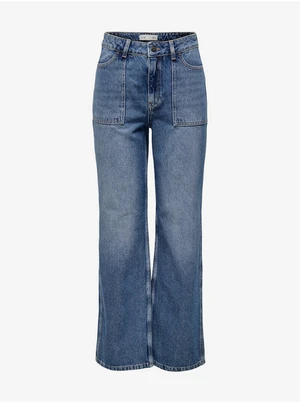 Blue women's wide jeans JDY Maya - Women