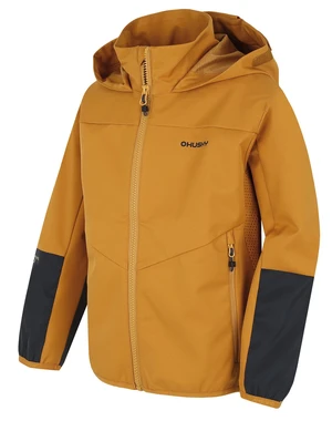 Kids softshell jacket HUSKY Sonny K mustard